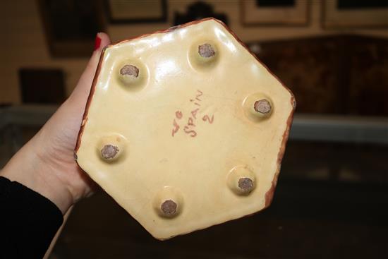 An Hispano Moresque style inkstand,